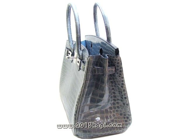 エルメス バーキン30クロコダイルポロサス/ブルージーン2104100288042