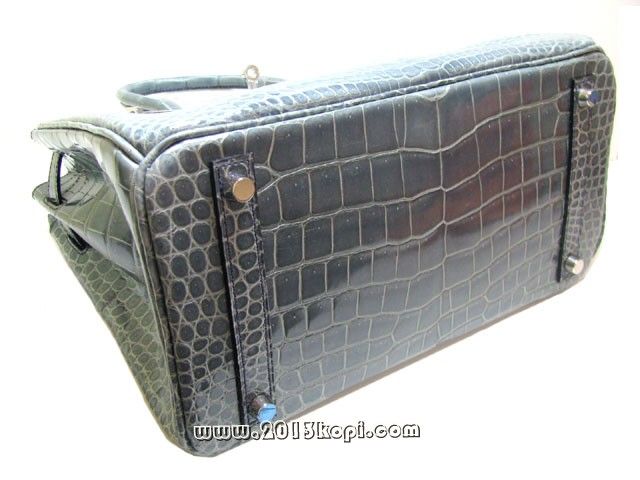 エルメス バーキン30クロコダイルポロサス/ブルージーン2104100288042