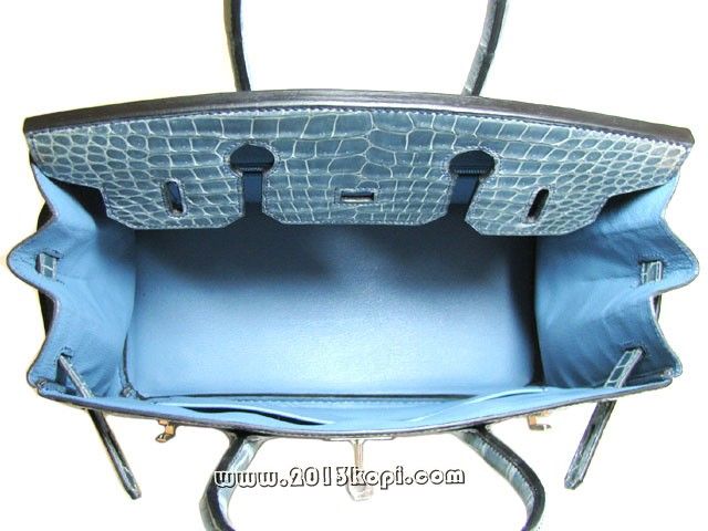 エルメス バーキン30クロコダイルポロサス/ブルージーン2104100288042