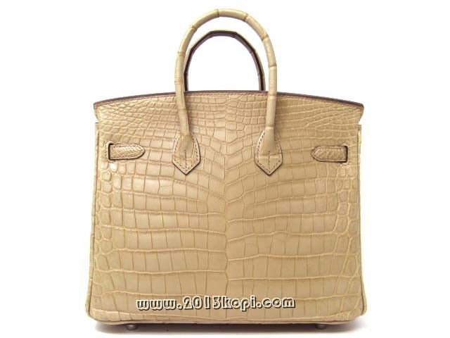 エルメス バーキン25クロコダイルニロティカス（マット）/プシエール2104100187222