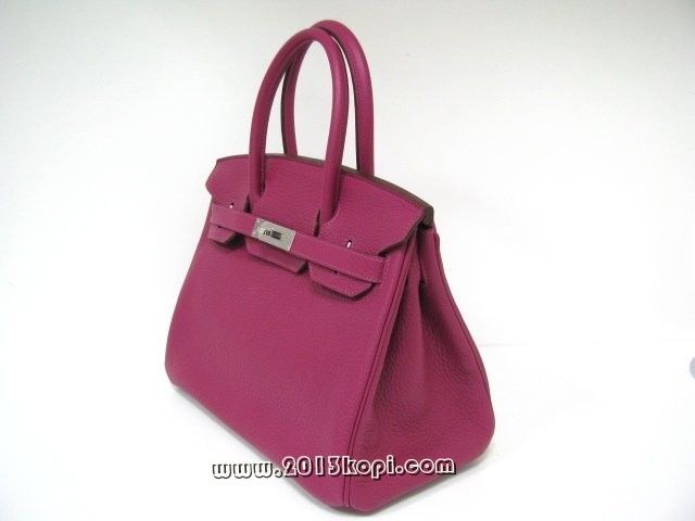 エルメス バーキン30トリヨンクレマンス/トスカ 金具 シルバー hms132