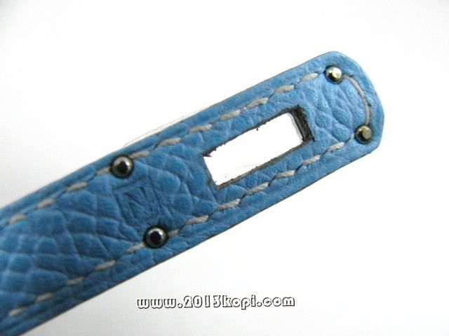 エルメス タイニーバーキンヴォーエプソン/セレステ 金具：シルバー 2105300147177