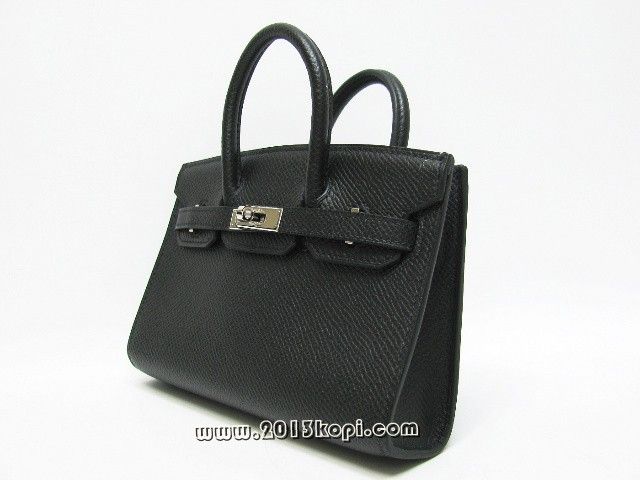 エルメス タイニーバーキンヴォーエプソン/ブラック 金具：シルバー 2106800033410