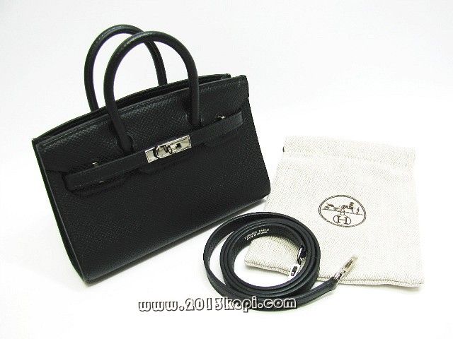エルメス タイニーバーキンヴォーエプソン/ブラック 金具：シルバー 2106800033410