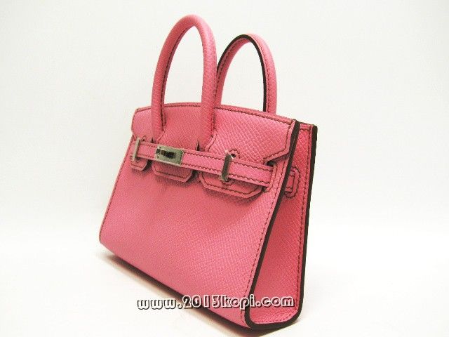 エルメス タイニーバーキンヴォーエプソン/ピンク 金具：シルバー  2106800033397