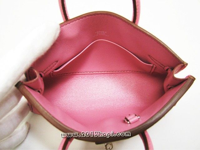 エルメス タイニーバーキンヴォーエプソン/ピンク 金具：シルバー  2106800033397