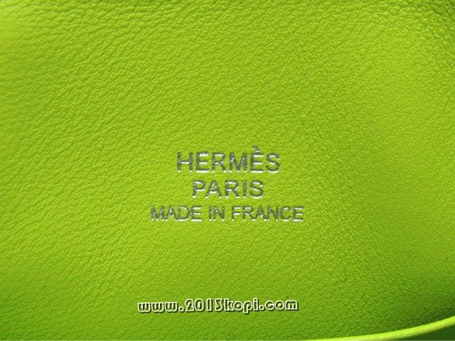 エルメス タイニーバーキンヴォーエプソン/キウイ 金具：シルバー 2106800033427