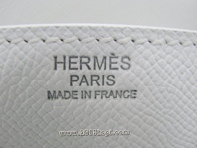 エルメス バーキン30ヴォーエプソン/ホワイト シルバー金具 hms139