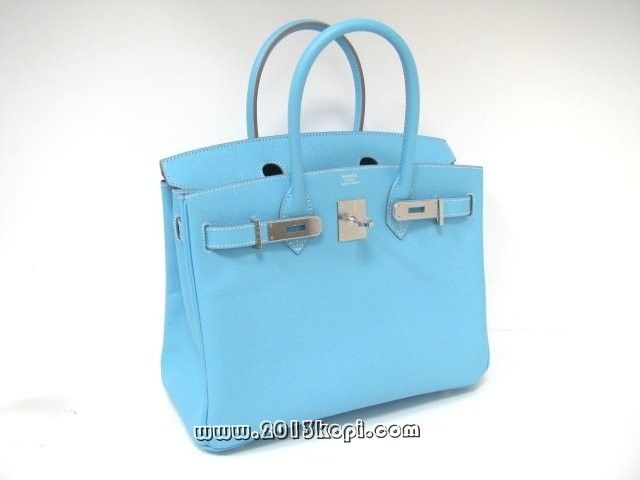 国内発送エルメスコピー バーキン30ヴォーエプソン/セレッセ 金具 シルバー hms138