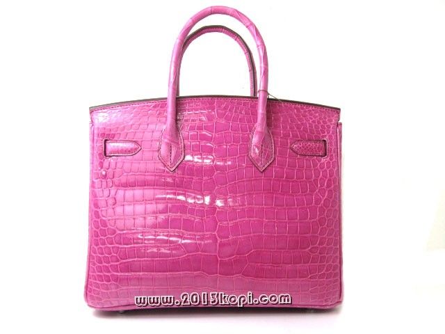 エルメス バーキン30クロコダイルポロサス/フューシャピンク hms137