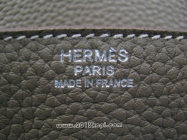 エルメス バーキン30トリヨンクレマンス/エトゥープ 金具 シルバー hms134