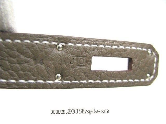 エルメス バーキン30トリヨンクレマンス/エトゥープ 金具 シルバー hms134