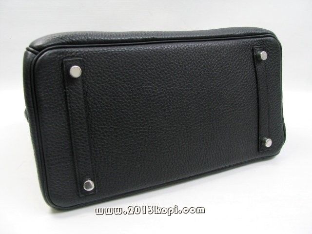 国内発送エルメスコピー バーキン30トリヨンクレマンス/ブラック シルバー金具 hms152