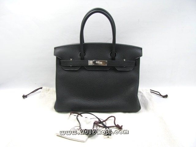 国内発送エルメスコピー バーキン30トリヨンクレマンス/ブラック シルバー金具 hms152