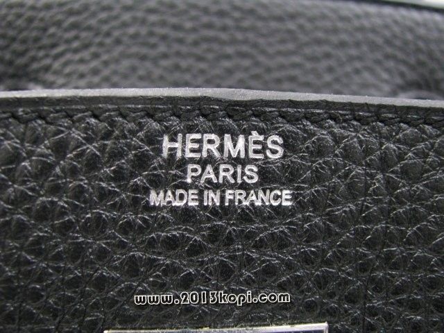 国内発送エルメスコピー バーキン30トリヨンクレマンス/ブラック シルバー金具 hms152