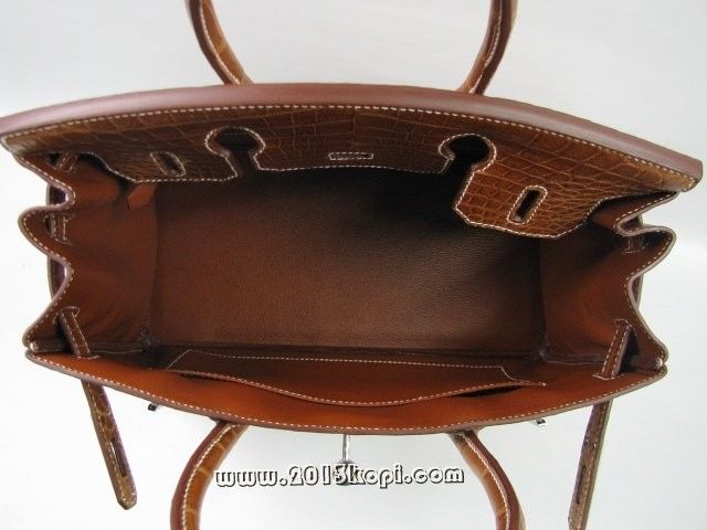 国内発送エルメスコピー バーキン30クロコダイルニロティカスマット/フォーブ シルバー金具 hms190