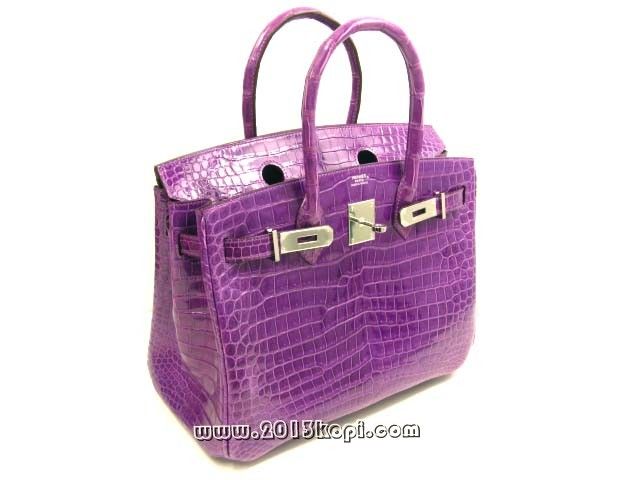 エルメス バーキン30クロコダイルポロサス/バイオレット hms149