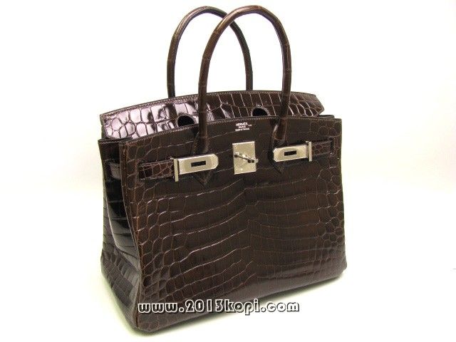 エルメス バーキン30クロコダイルニロティカス/コカオン hms146
