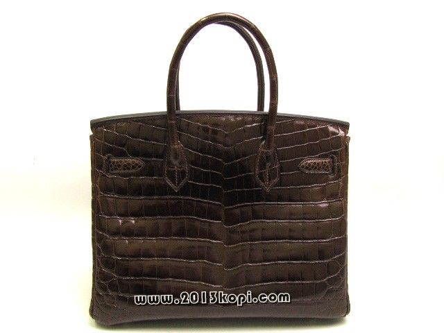 エルメス バーキン30クロコダイルニロティカス/コカオン hms146