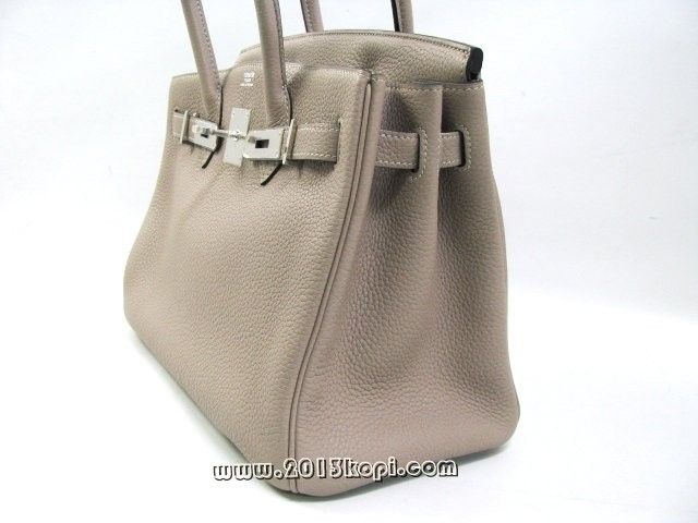 エルメス バーキン30トリヨンクレマンス/トゥルティエールグレー 金具 シルバー hms163