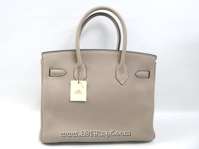 エルメス バーキン30トリヨンクレマンス/トゥルティエールグレー 金具 シルバー hms163