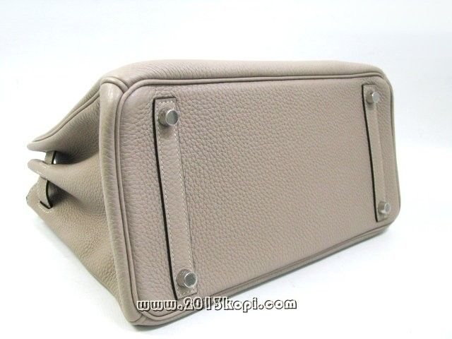 エルメス バーキン30トリヨンクレマンス/トゥルティエールグレー 金具 シルバー hms163