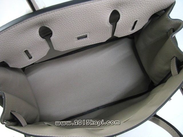 エルメス バーキン30トリヨンクレマンス/トゥルティエールグレー 金具 シルバー hms163