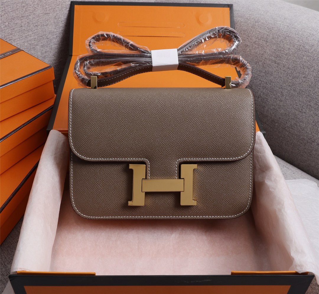 エルメス　HERMES　Constancemini　コンスタンスミニ　　レディース　バッグ　ショルダーバッグ　肩掛けバッグ　10色在庫　シルバー/ゴールド金具　エプソン - 画像 6