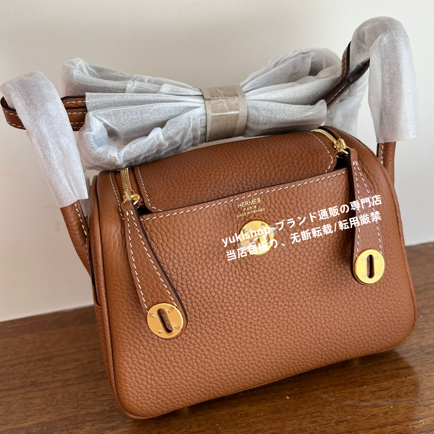 エルメス/HERMES　2way ショルダーバッグ リンディミニ 10色入れ　シルバー/ゴールド金具　Lindy Mini - 画像 2