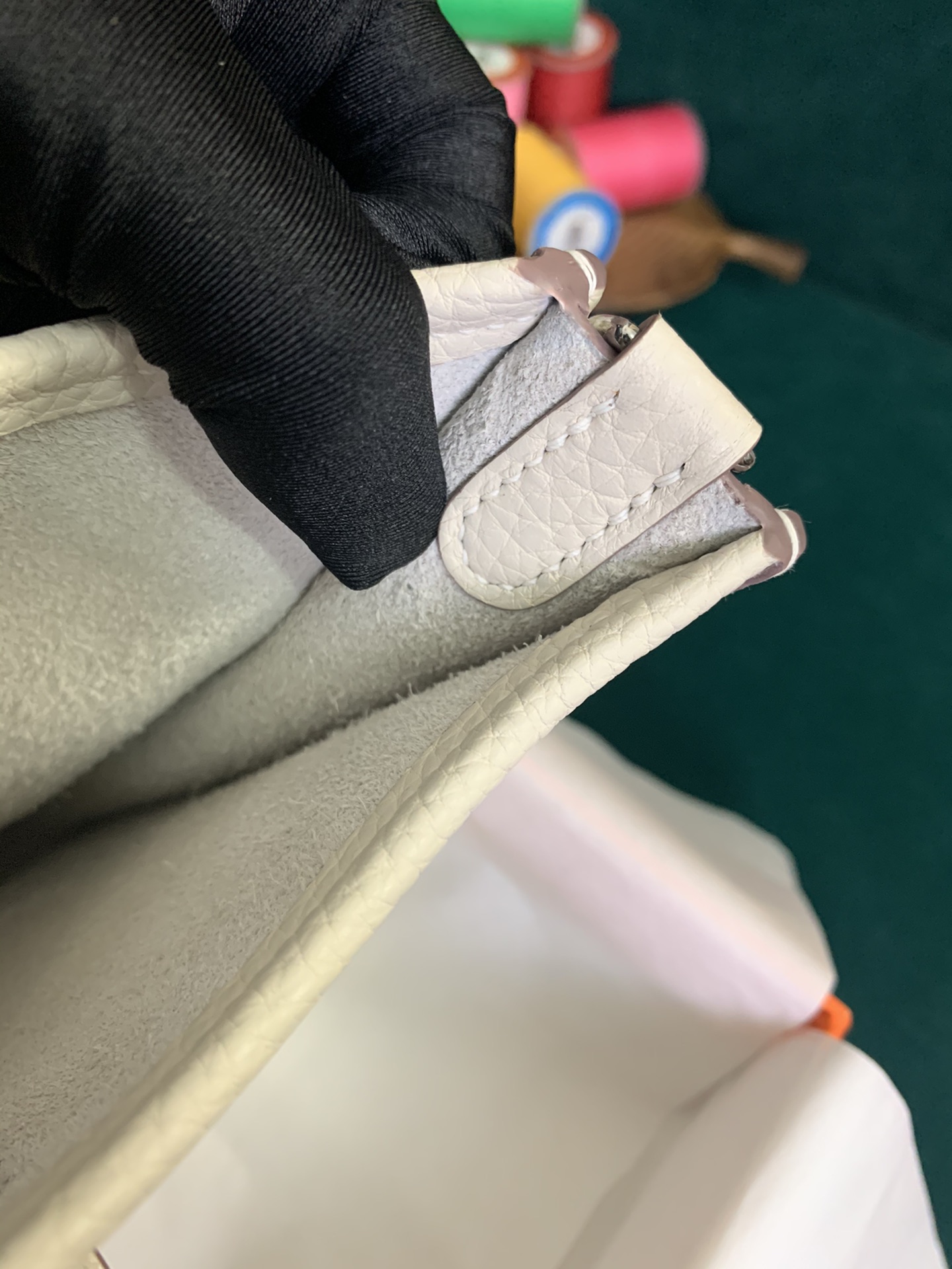 エルメスハーフ手縫いEvelyne Mini エルメスエブリンミニ TPM 16 Hermes 豊富な在庫 シルバー/ゴールド金具 ショルダーバッグ アマゾン?ジグザグ ミニショルダー 33色 - 画像 10