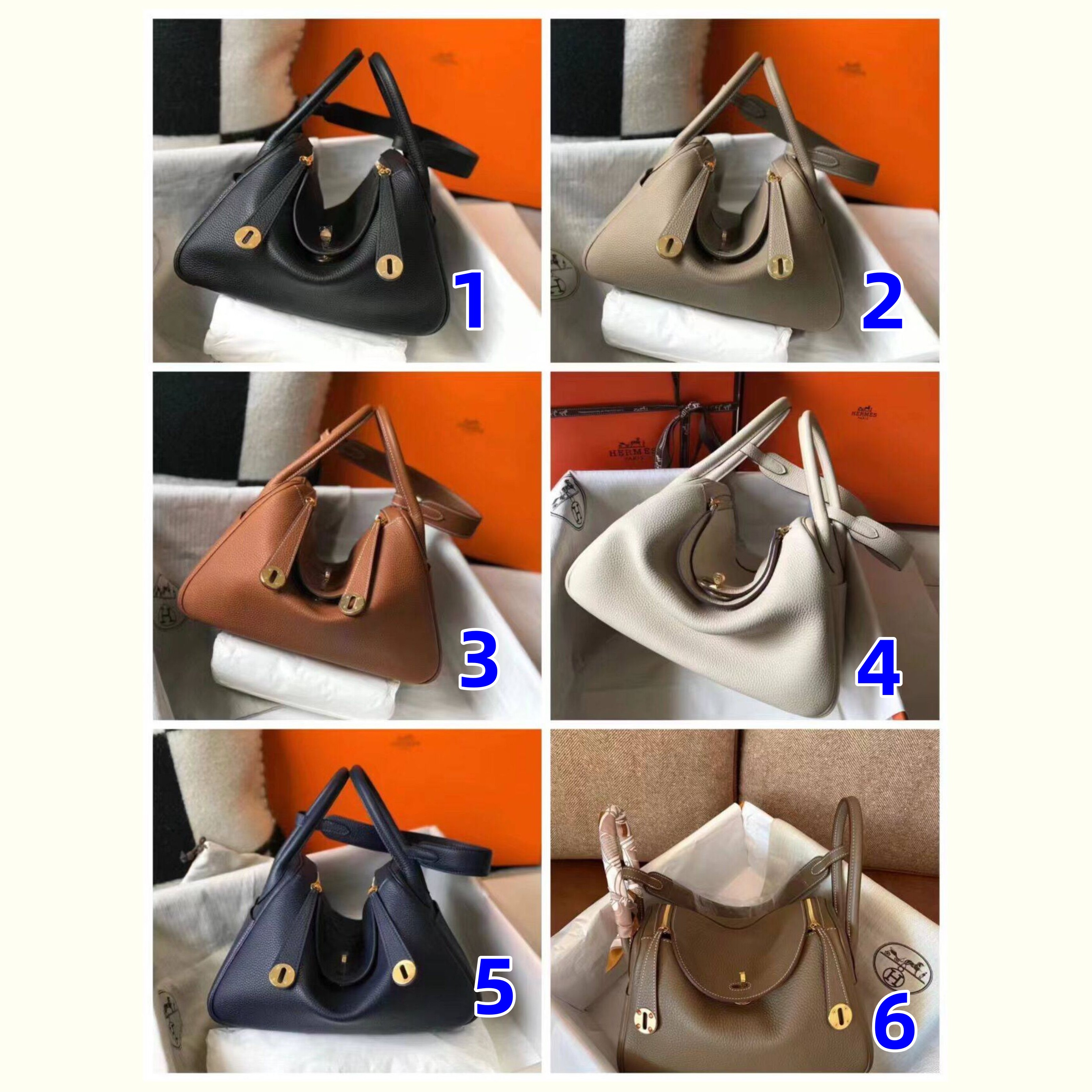 エルメス/HERMES　リンディ　ハンドバッグ　2WAY　Lindy26　トリヨンクレマン　ショルダーバッグ　肩掛けバッグ　6色選択可 - 画像 1