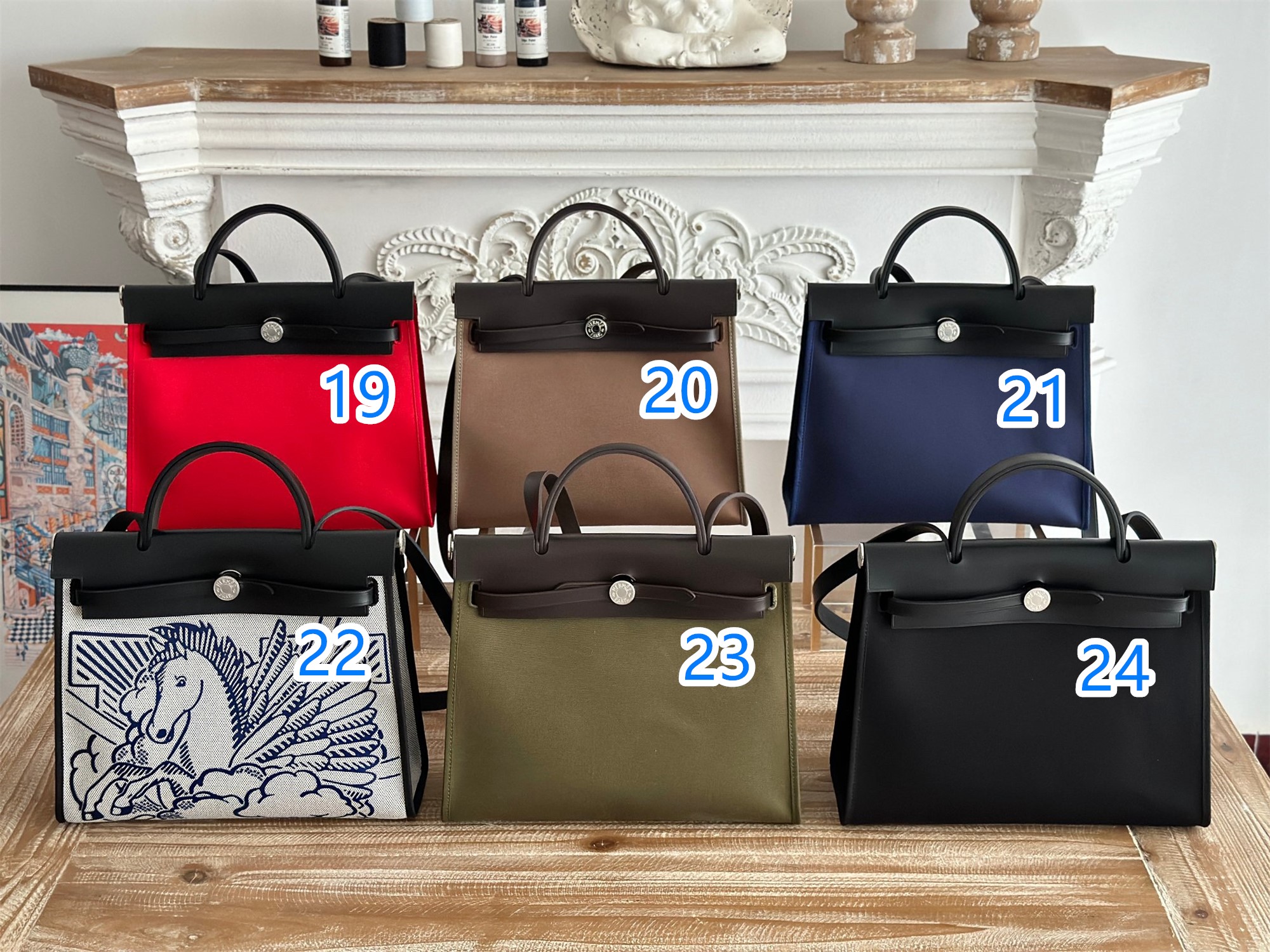 Hermes herbag　エルメス　2WAYバッグ　エールバッグジップPM 31　ショルダーバッグ　ハンドバッグ　外縫い　キャンバス×レザー　本革　24色 - 画像 4