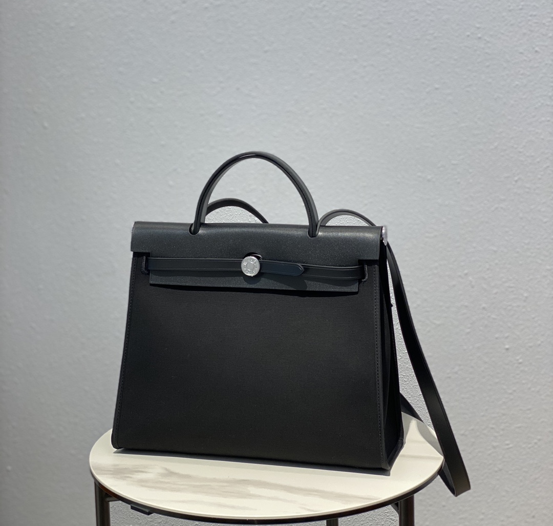 Hermes herbag　エルメス　2WAYバッグ　エールバッグジップPM 31　ショルダーバッグ　ハンドバッグ　外縫い　キャンバス×レザー　本革　24色 - 画像 5