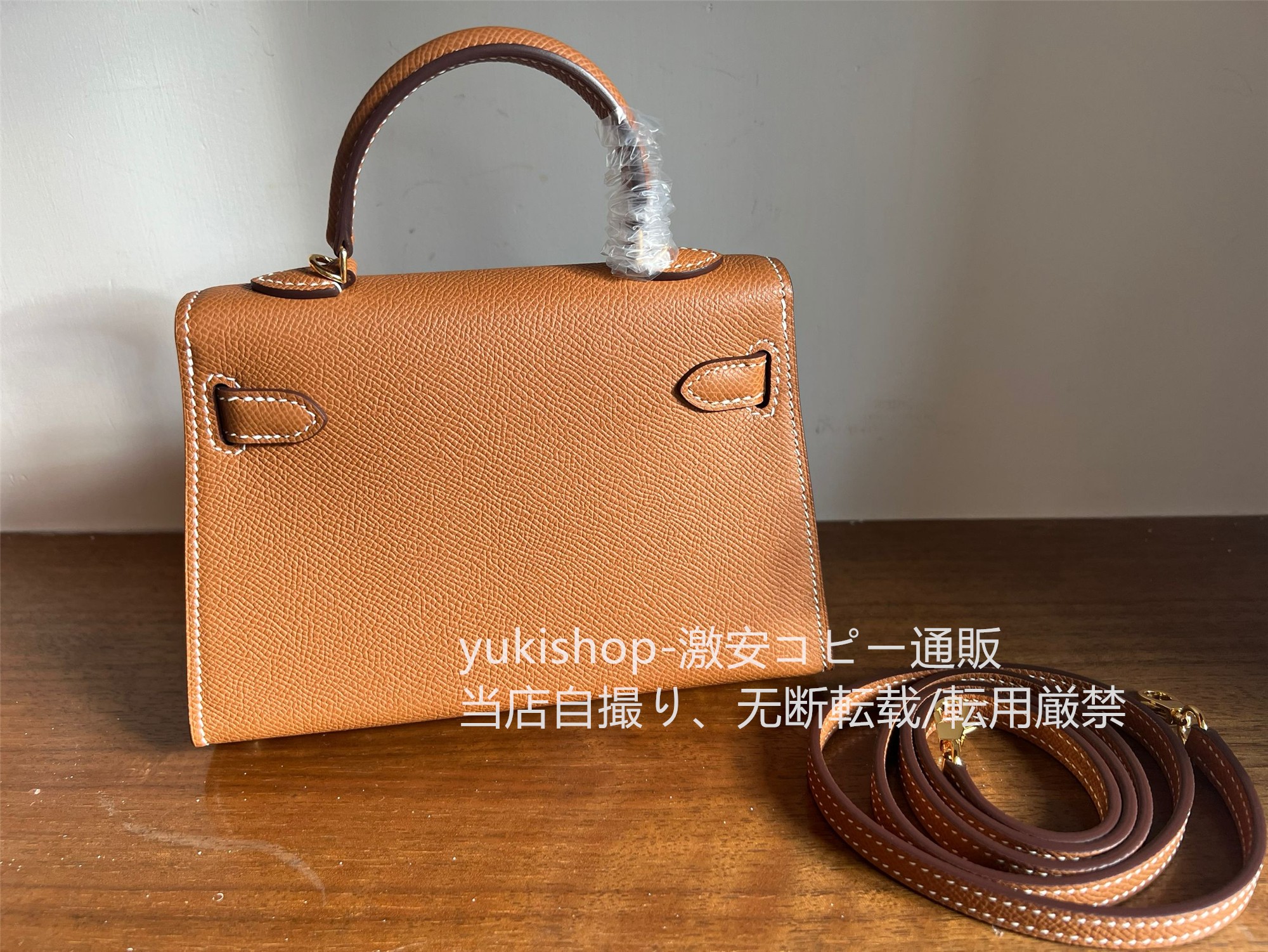 ハーフ手縫い　エルメス　Hermes Mini kelly 2 　可愛いミニケリー2　外縫い　ハンドバッグ　ショルダーつき　33色/金具色お選びでき - 画像 7