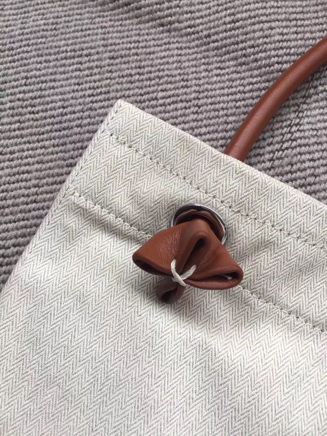 Hermes Aline Ⅱ　エルメス　アリーヌ　トワル シュヴロン　レディース　ショルダーバッグ　キャンバス　バッグ - 画像 12