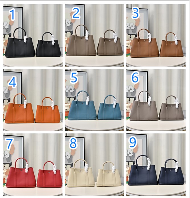 男女兼用　エルメス　ガーデンパーティー30/36　Hermes GardenParty　TPM/PM　トートバッグ　シルバー金具　通勤バッグ　（9色選択可能） - 画像 1