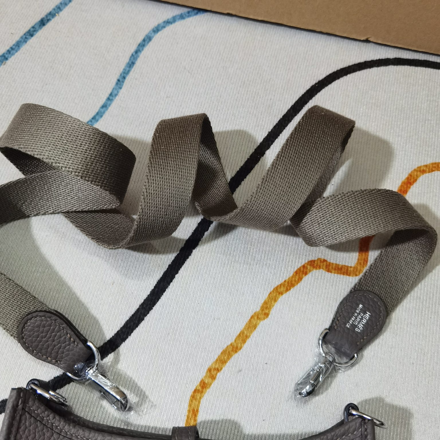ハーフ手縫い エルメス Hermes Evelyne Mini エルメスエブリンミニ TPM 16 14色 シルバー/ゴールド金具お選び ショルダーバッグ 同色ストラップ - 画像 7