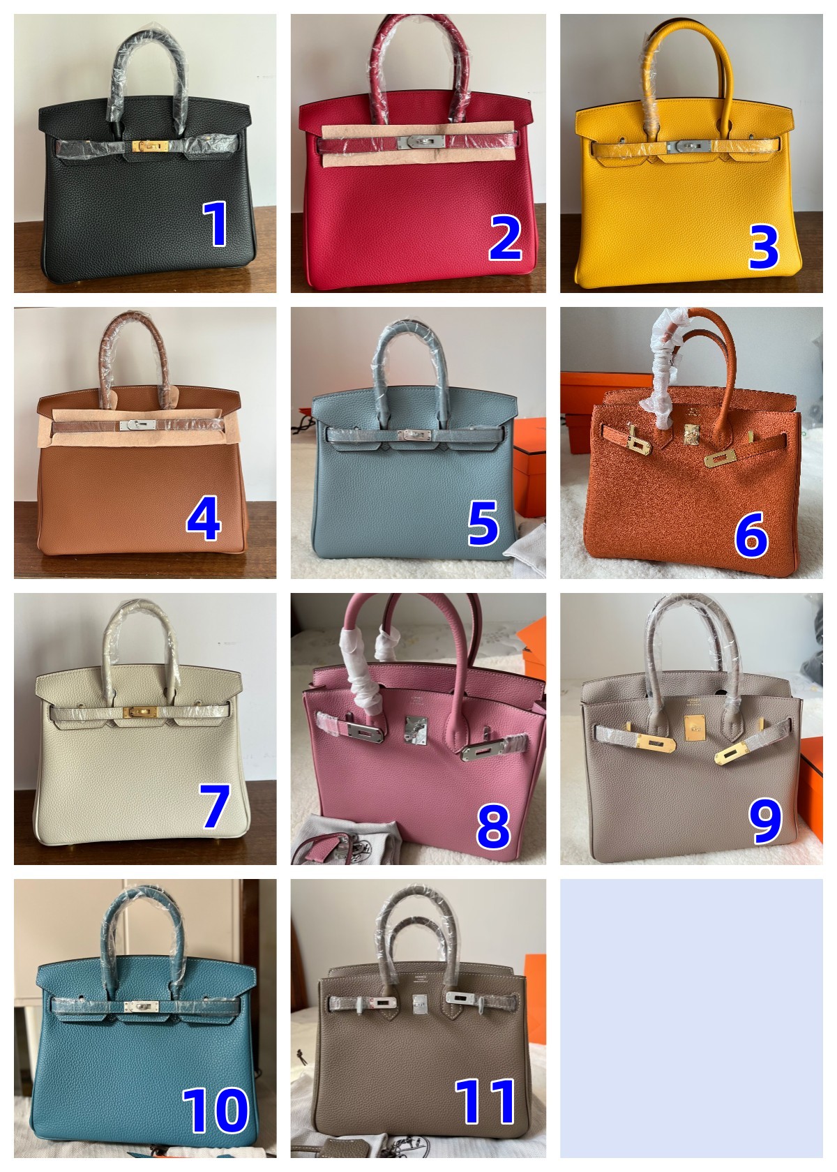 国内発送エルメスバッグバーキン25/30/35　シルバー/ゴールド金具　Birkin　ハンドバッグ　手提げバッグ　11色在庫 スーパーコピー安全なサイト