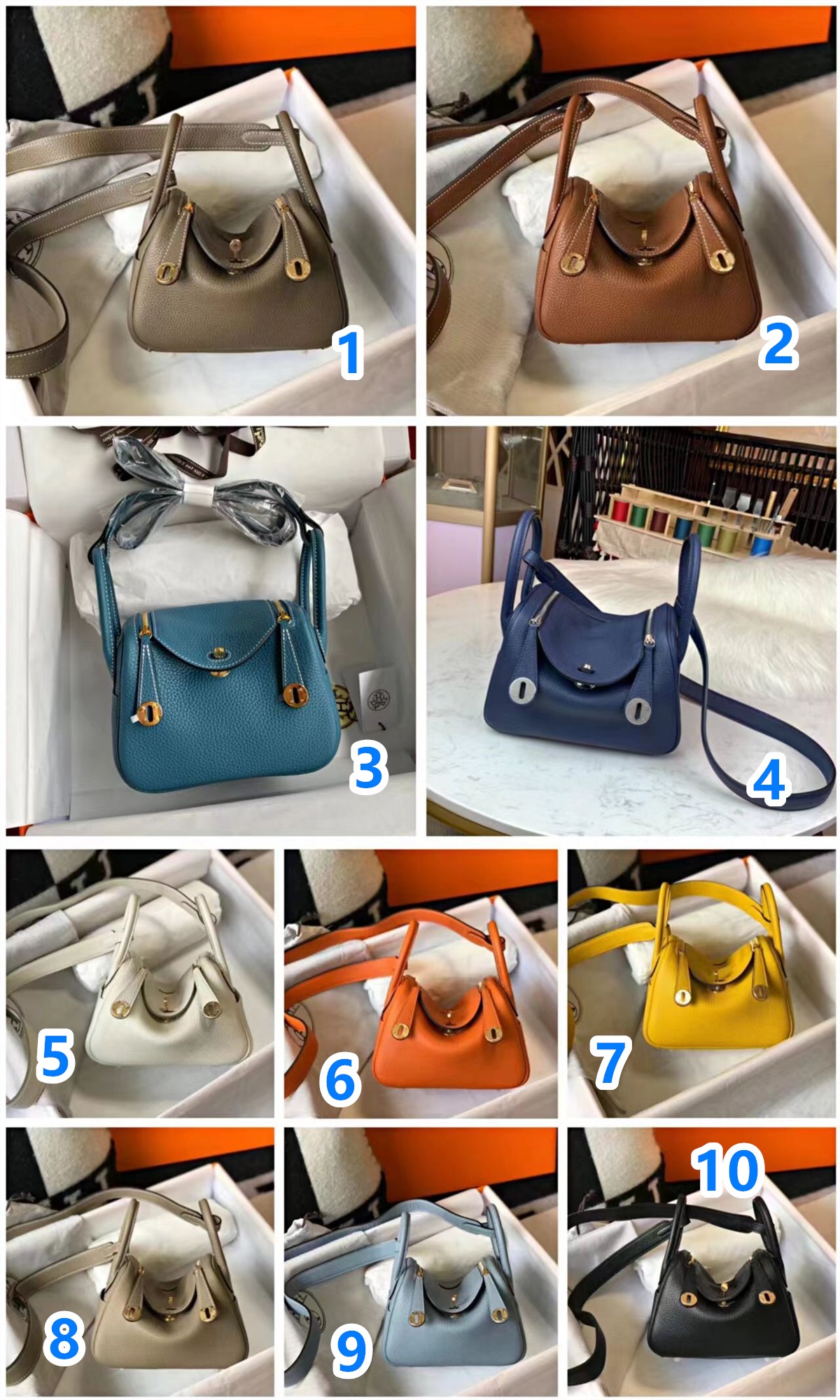 国内発送エルメス2way ショルダーバッグ リンディミニ 10色入れ　シルバー/ゴールド金具　Lindy Mini スーパーコピー安全なサイト