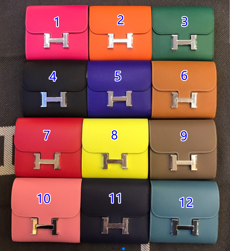 エルメス　財布 コンスタンスコンパクト ウォレット　Constance Compact Wallet　ショット財布　12色　カード入れ おすすめ 口コミ