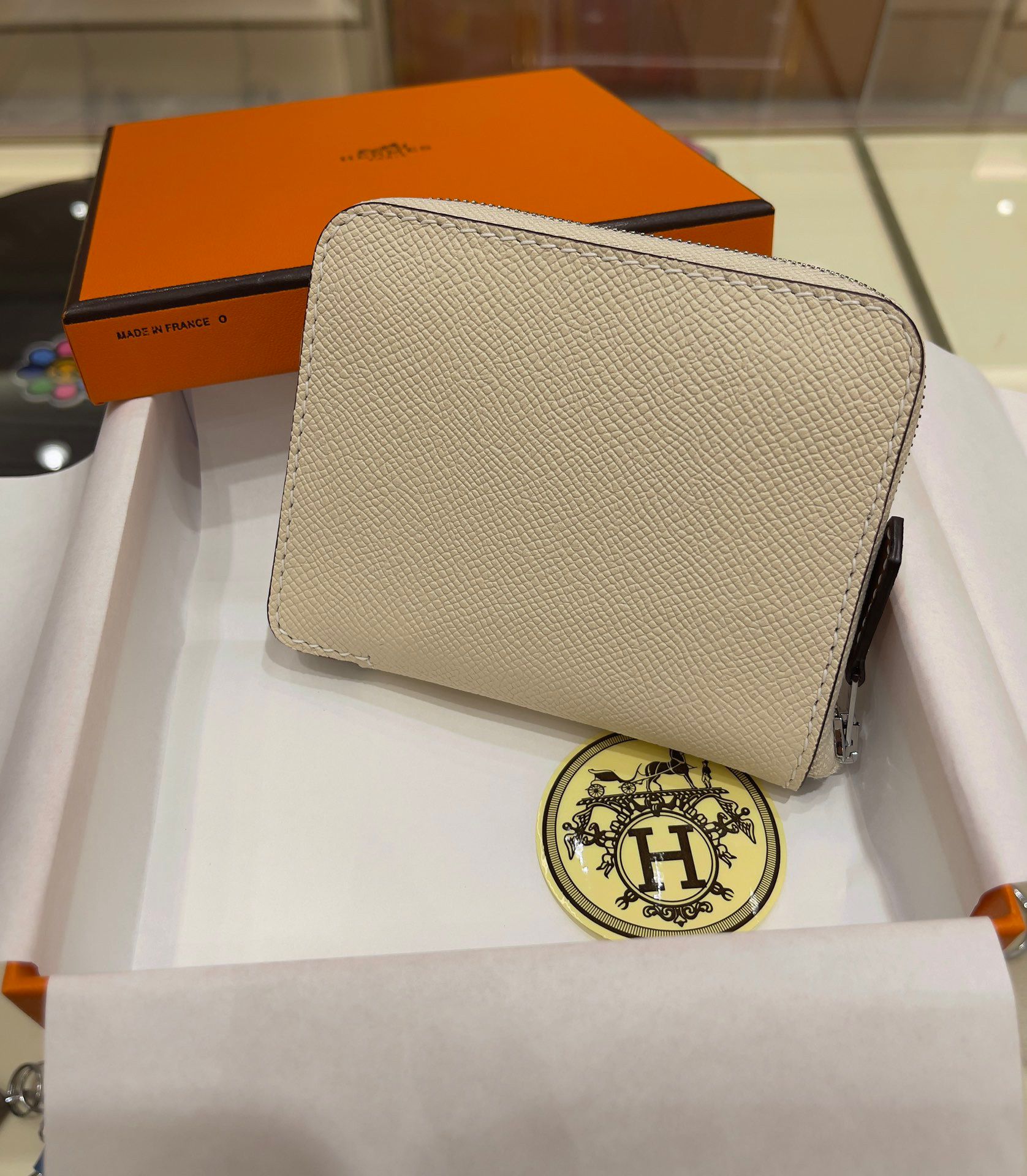 Hermes エルメス アザップ シルクイン コンパクト Azap Silkin Compact エプソン×シルク レディース ファスナー財布 - 画像 12