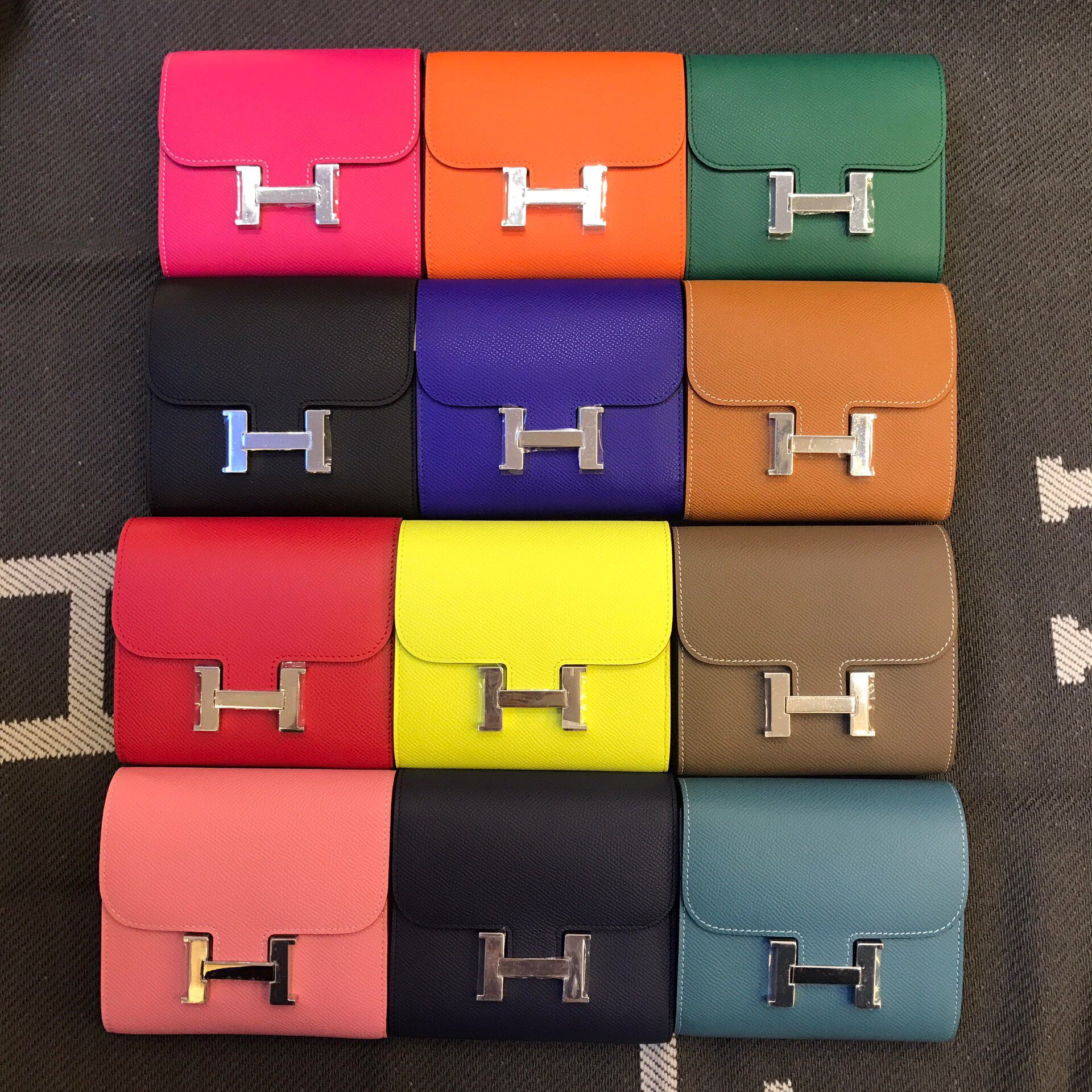 エルメス　Hermes　財布 コンスタンスコンパクト ウォレット　Constance Compact Wallet　ショット財布　12色　カード入れ - 画像 2