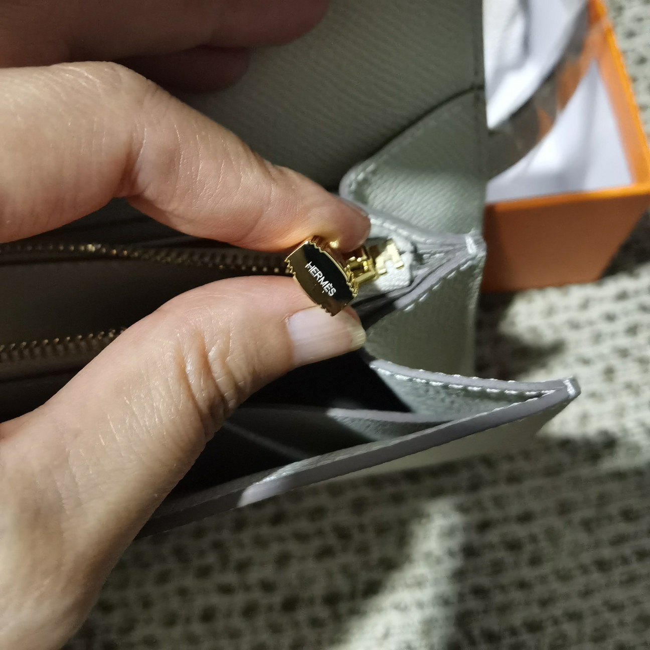 エルメス　ケリー ウォレット　長財布　二つ折り財布　多色選択可能　クラッチバッグ　ファスナー付　エプソン - 画像 6