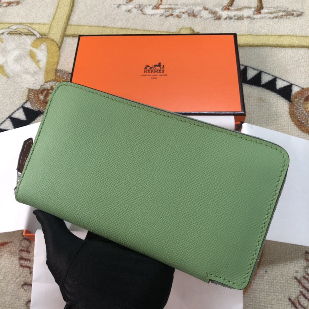 Hermes　エルメス長財布　アザップ ロング シルクイン　札入れ　小銭入れ　ラウンドファスナー　10色選択可　ヴォーエプソン - 画像 3