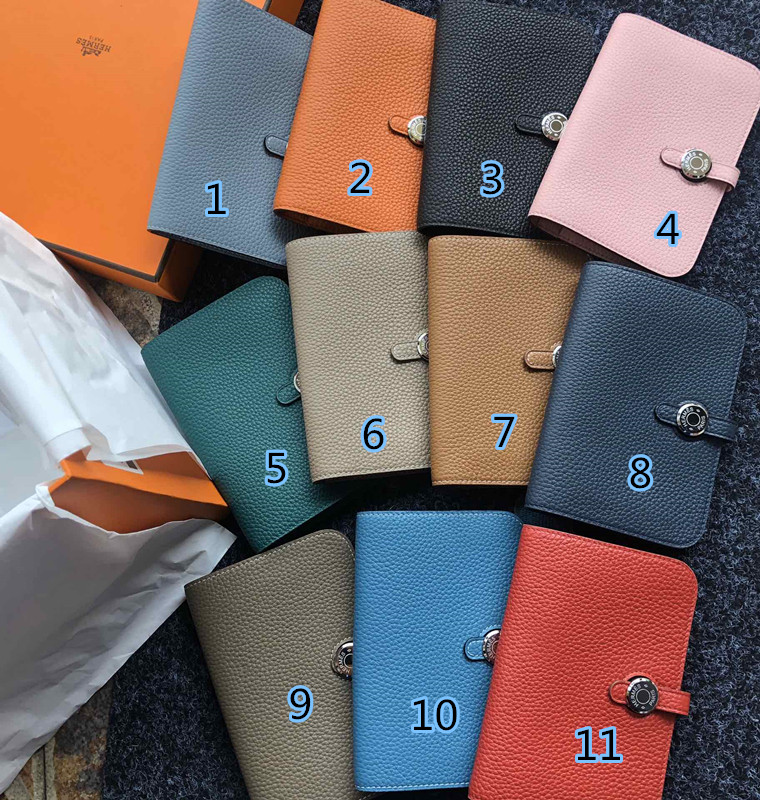 エルメス　ドゴンコンパクト　ウォレット 　シルバー金具　折り財布　14色在庫　HERMES　DOGON COMPACT 　SILVER - 画像 1