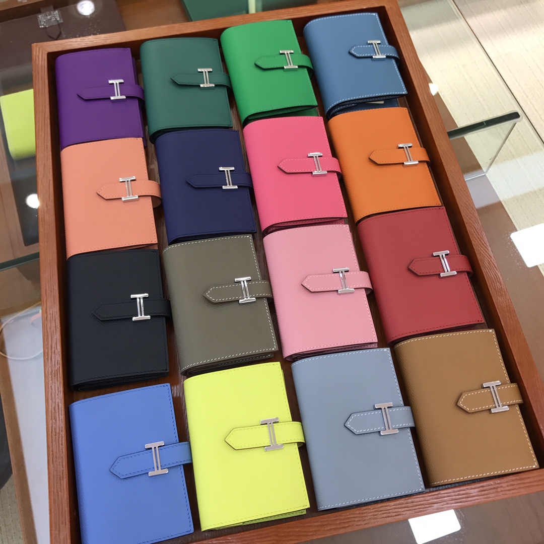 エルメス ベアン ミニ　HERMES　ベアンミニウォレット　カードケース　コイン入れ　ミニ財布　Hロゴ - 画像 2