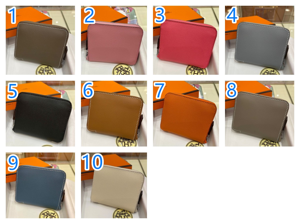 Hermes エルメス アザップ シルクイン コンパクト Azap Silkin Compact エプソン×シルク レディース ファスナー財布 - 画像 1