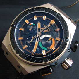 国内発送HUBLOT キングパワー F1 コピー時計通販 自動巻きムーブメント カレンダー クロノメーター
