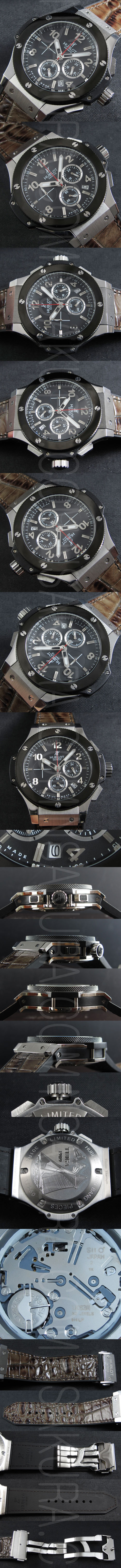 ご愛好 HUBLOT?ビッグバン スーパーコピー腕時計 インダイヤル カレンダー