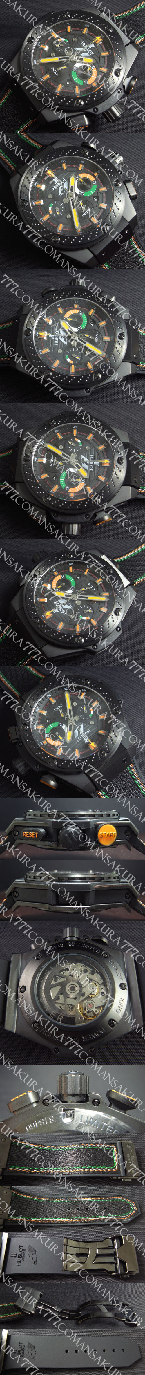 大好評ストア HUBLOTコピー時計のおすすめ: キングパワーＦ1 Asian 7750搭載 カレンダー表示 クロノメーター 自動巻き